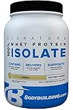Bodybuilding Signature Signature 100% Whey Isolate | Hydrolyzed Whey Protein Isolate | Aid Recovery and Build Muscle | 1.6 Lbs. Vanilla