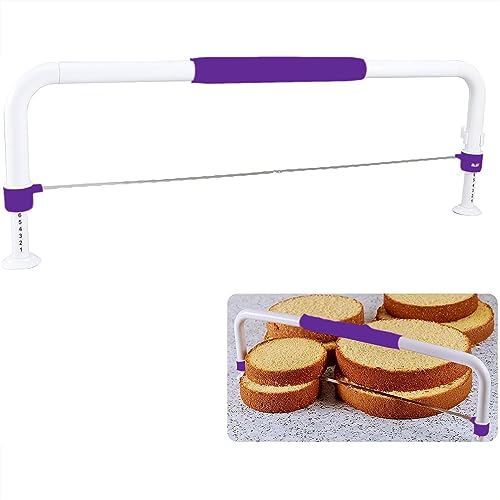 Foldable Cake Cutter Leveler, Adjustable Stainless Steel Wire Tool for Perfect Cake Stratification and Leveling in Baking