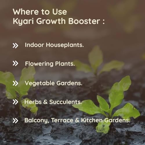 Image of Kyari Plant Growth Booster Liquid Fertilizer 250 ml - Organic Liquid Plant Food for Home Garden, Indoor & Outdoor Plants, Vegetables & Flowering Plants - 100% Natural for Plant Parents
