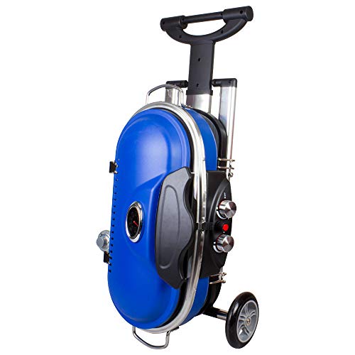 Mototeks, Inc. Portable BBQ Grill Propane Matchless Lighting Foldable CART for Camping Outdoor (Blue)