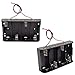 SDTC Tech 2-Pack 4X C Cell Battery Holder 6V C Size Battery Case Box with Wire Leads