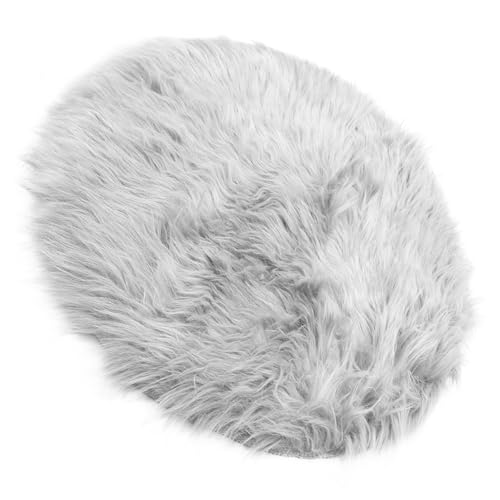 POPETPOP Dog Bed Plush Padding Extra Large Dog Mattress Cozy Warm Pad for Winter (Grey)