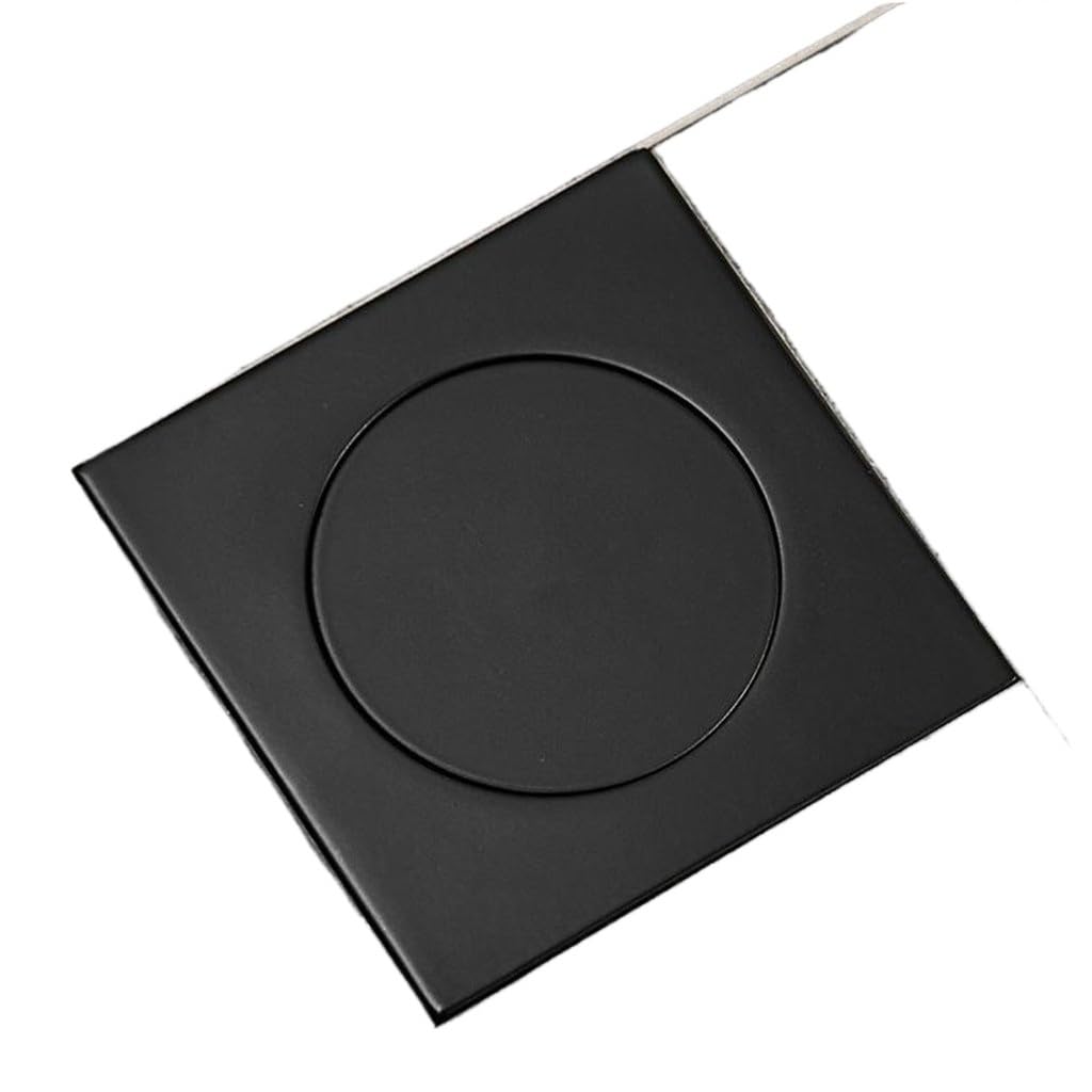 Italiano: Up del Pavimento del Piede di Scarico 'Ottone del Bagno del Bagno Cromato del Bagno Quadrato della Doccia Opaca della Doccia del Quadrato 10 * 10 cm(Blue,White)