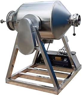 HayWHNKN 200L Dry Powder Mixer 360Â°Rotation Drum Particle Blender Mixing Machine Metal Metallurgy Powder Blender for Feed Particle Granual 110V 2.2kw