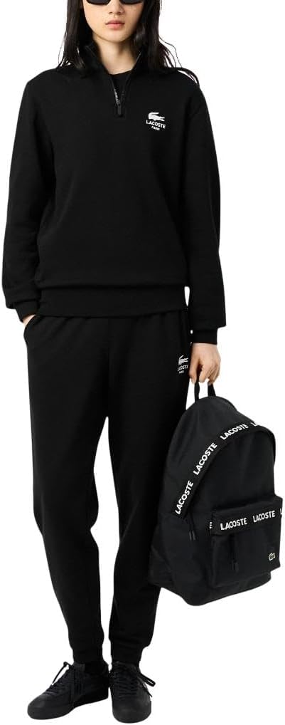 Lacoste Unisex Neocroc Seasonal Backpack, Tape Black, One Size