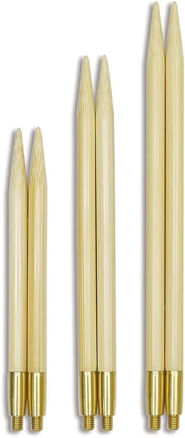 Seeknit Circular Knitting Needles, Bamboo, Beige, 12.5 cm x 10 mm