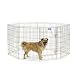 MidWest Foldable Metal Exercise Pen / Pet Playpen, Gold zinc w/ door, 24"W x 36"H