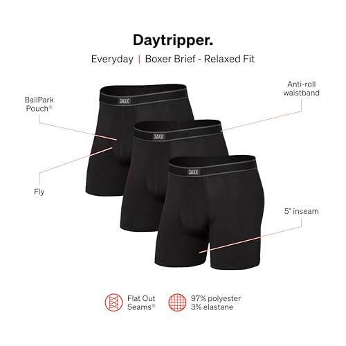 SAXX Underwear Co. - Men's Daytripper Boxer Brief Fly 3Pk With Built-In Pouch Support - Underwear For Men2