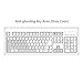 ELSRA Full Size Classic USB Wired Retro Membrane Keyboard with Numeric Keypad, Large L-Shaped Enter Key, Gray/Light Gray