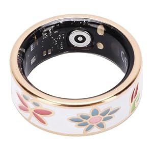 Anneau Intelligent, Tracker de Fitness en émail avec Surveillance du Sommeil, Comptage des Pas, étanche IP68, pour iOS avec étui (Taille 9 (ID 18,9 mm / 0,74 Pouces C 59,5 mm / 2,34 Pouces)