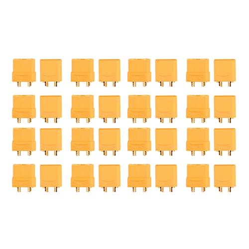 SOLUSTRE 8 Pairs Battery Plug Male Female Power Plug Xt90 Connector Anti Spark Battery Connectors Xt90 Connectors Connector Plug Battery Power Plugs Remote Control Car Airplane Brass