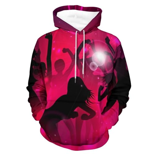 Unisexe hoodie danse sweats à capuche manche longue pull homme femme S
