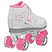 Roller Derby Girls Sparkle Lighted Wheel Roller Skate, White, Size 12