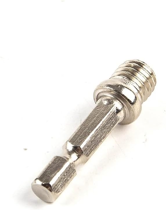Hexagon Connecting Rod Adapter for Power Tools – M10 Thread Polishing Disc Connector with 6mm Shank, Drill Chuck Extension & Sanding Pad Accessory