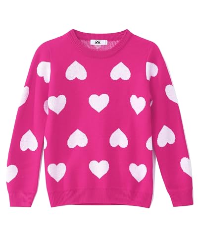 Image of Kids Crewneck Pullover Sweater Cute Pattern Long Sleeve Sweatshirt Holiday Costumes for 5-14 Years Child