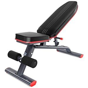 Weight Benches Stool with Dumbbells Multifunctional Table for Weight Lifting Sit-ups Fitness Chair Gym Fitness Equipment Home 6-Speed Fitness Chair