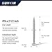 SUNKIN 40PCS Concrete Screws, Bi-Metal Stainless Steel 304, #14 x 2-1/2