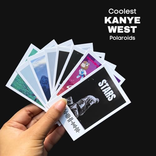Image of Funk You Store Kanye West Poster | Kanye West Polaroids Mini Posters Kit (Set of 15) | Collage Kit Polaroid Size (8 x 6 cm) Posters for Phone Accessories, Bedroom, Office, Living room (Kanye West)