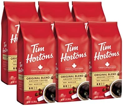 Tim Hortons 100% Arabica Medium Roast Original Blend Ground Coffee, 12 Ounce