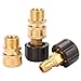 Sanpaint Pressure Washer Quick Connect Fittings, Quick Connect Kit M22 14mm to 3/8 Inch, 2 Pieces