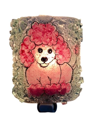 Lámpara de mesa en vidrio reciclado Rosa Caniche