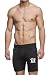 Gary Majdell Sport Men's Breathable Varsity Active Short With 02" Print by Black Medium