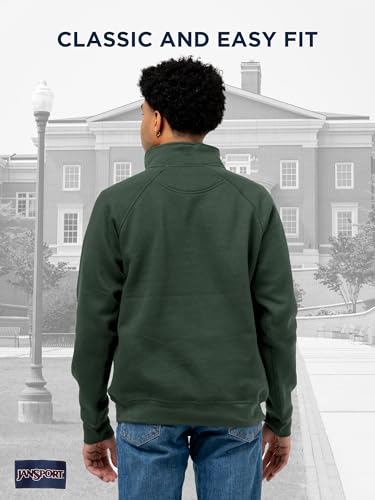 Image of JanSport Unisex Adult NCAA Officially Licensed Rival Long Sleeve Stand-Up Collar Quarter Zip Sweatshirt