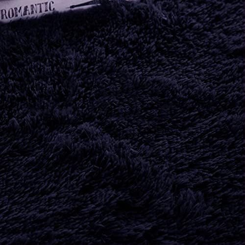 FZCBY Area Rug Fluffy Carpet Anti-Slip Living Room Floor Mat Shaggy Rugs Soft Bedroom Rug Home Decor Kids Room Floor Mat Nursery Rug, Navy, 3 x 5 ft 2 41SohptSZyL. AC