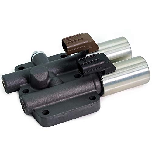 WEILEITE Transmission Dual Linear Shift Solenoid & Gasket Compatible With Honda Acura Accord Odyssey Prelude Pilot Replaces 28250-P6H-024
