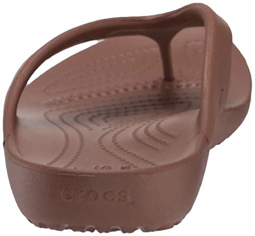 Image of Crocs Women's Kadee II Flip Flops, Sandals for Women, Bronze, 9