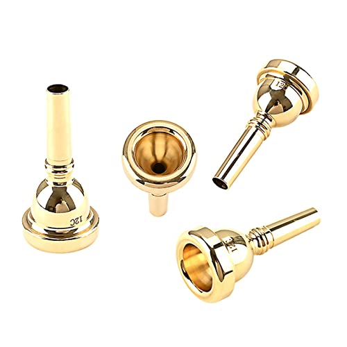 Embouchure de trompette dorée 12C en laiton pour une brillance sonore unique