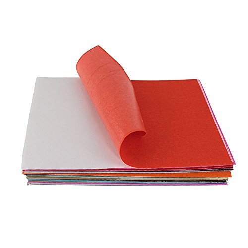 Life Glow Sticky Stiff Adhesive Backed Felt Sheets Assorted Colors 8X12 Inch For Crafts A4 Size, 1Mm Thick 40Pcs #TOP2