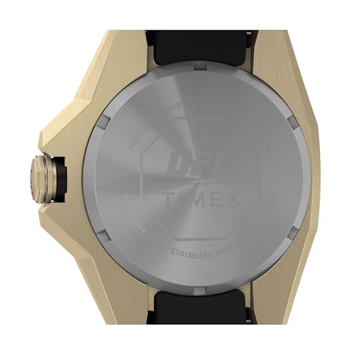TIMEX Men Gold-Tone Round Stainless Steel Dial Analog Watch- TW2V57100X6 - Image 4