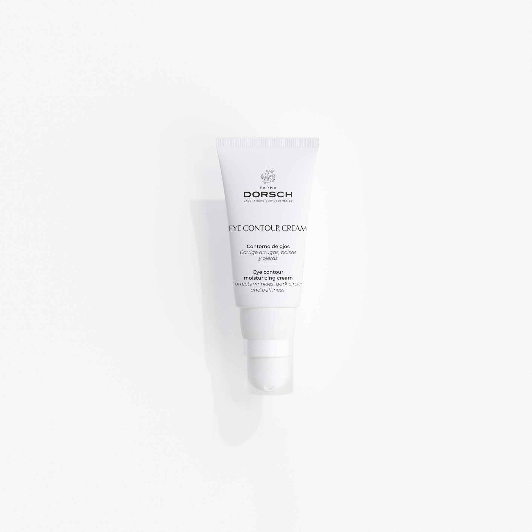 FARMA DORSCH - Eye Contour Cream | Contorno de Ojos par aarrugas, bolsas y ojeras | Con cafeína, ácido hialurónico, bisabolo, complejo de vara, limón y rusco, y silicio orgánico | 15 ml.