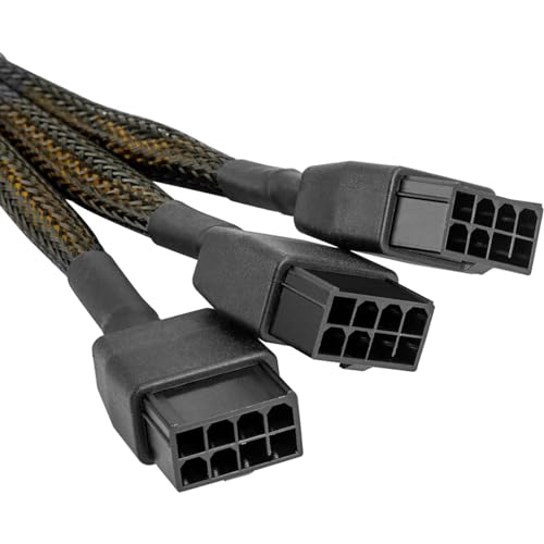 Cable GPU de 16 pines PCIe 5.0 adaptador de 90 grados en ángulo recto tipo B de 16AWG 6