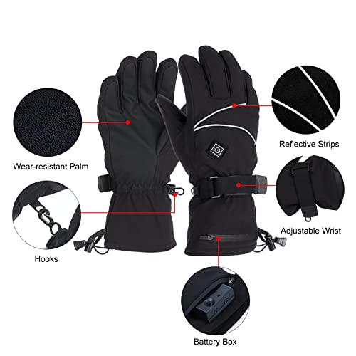 LIANGYAN aquecidas de inverno de esqui com tela sensível ao toque para homens, mulheres, de aquecime
