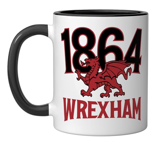 Mug Cerámico 1864 Red Dragon Wrexham 11 oz miniatura 1