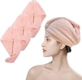 Super saugfähig: Unsere mikrofaser handtuch haare wird aus ultra-weichem, leichtem mikrofasergewebe ohne fusseln hergestellt; das schlanke gewebe schafft lücken für maximalen haarkontakt, verbessert die wasseraufnahme, sorgt für eine effiziente wasseraufnahme und schnelles trocknen