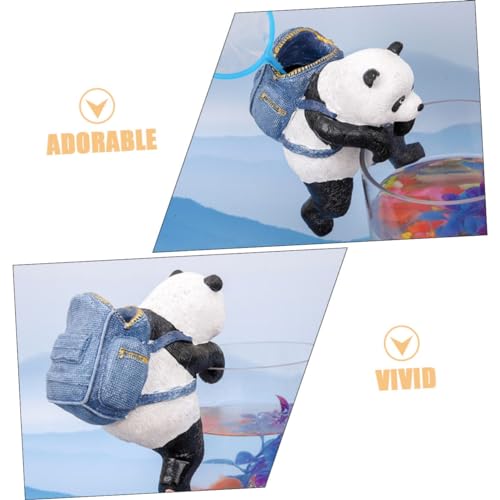 Figurines de panda miniatures pour briser la monotonie du bureau