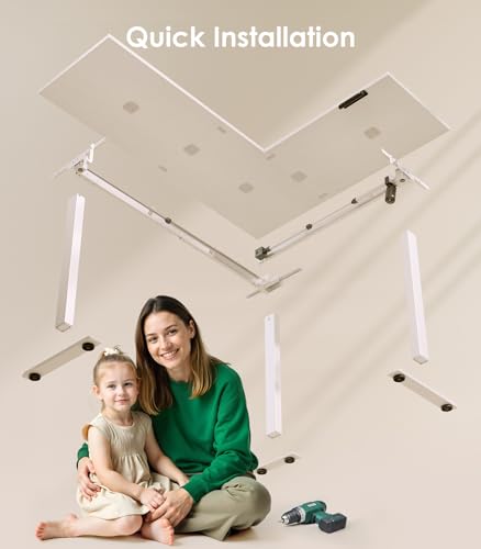 OffiGo Electric Standing Desk 180x140cm, Height Adjustable Corner Desk, L Shaped Desk mit Memory Control, Large Sit-Stand Table for Office Home Computer, White - Image 8