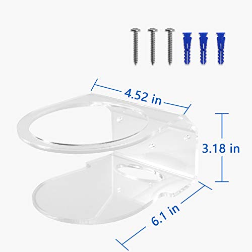 Image of Wall Mount Holder for TP-Link Deco X20 Deco X60 WiFi 6 Mesh WiFi(AX1800,AX3000),Simple and Sturdy Acrylic Wall Mount Holder Stand Bracket by HOLACA(1 Pack)