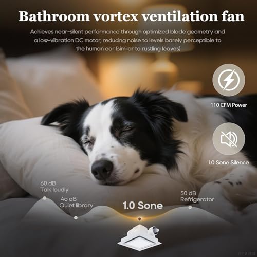 Image of Orsong Bathroom Exhaust Fan 10 inch Panel