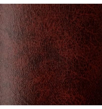 EU Fabrics Expanded Leatherette Fabric | Fire Retardant Upholstery Outdoor Material for Chair | Durable Waterproof Leather Vinyle Fabric for Sewing by the Metre (Ox Blood, 1 Metre x 140cm)