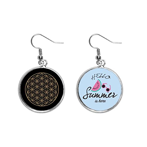 Pendientes de sandía con geometría de tótem circular para lóbulo 1