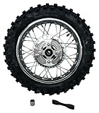Complete Rear Rim Wheel Brake Sprocket Assembly with Tire 2003-2007 Compatible with TTR 90 TTR90