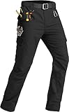 Top 10 Best Pants for Pocket Carry: Ultimate Buying Guide 1 GARTENBOKER Men's Tactical Pants Lightweight Water Resistant Cargo Pants Flex Ripstop EDC Work Hiking Outdoor Pants Black 32W x 32L