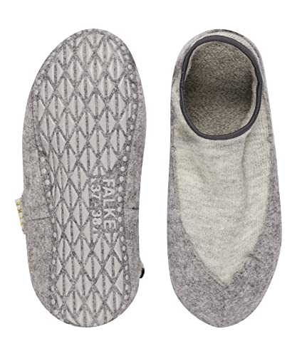 FALKE Stoppersocken Cosyshoe Invisible W Hp Wolle rutschhemmende Noppen 1 Paar, Grau Light Grey Melange 3204, 37-38