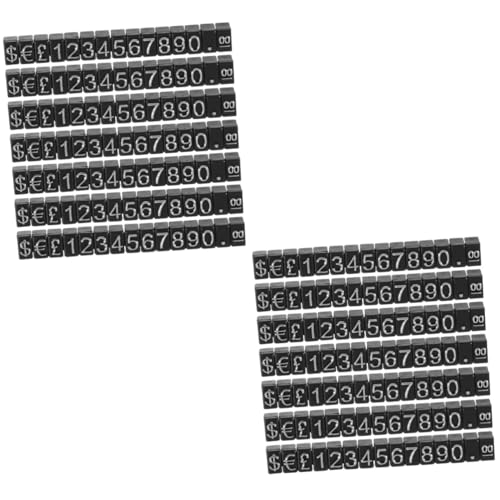 Sewroro 20 Sets Retail Counter Display Tags Display Cube Retail Booth Signages Pricing Cube Tags with Base Jewelry Tags Label Cubes Jewelry Cube Plastic