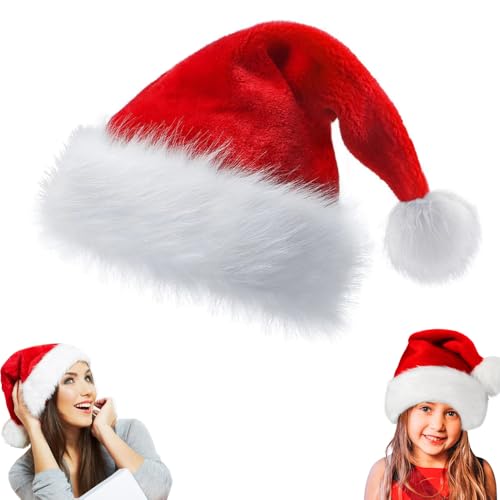 サンタ 帽子 クリスマス クリスマスサンタ帽子 クリスマス 飾り 小物 仮装 コスプレ 大人/子供 男女兼用 cosplay 小物 部屋 装飾品 演技道具 可愛い 変装 赤白 (子供用)