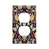 Piastra interruttore melograno disegnata a mano durevole in acciaio inossidabile coperture infrangibili bordo moderno duplex decorativo piatto da parete per camera da letto cucina casa